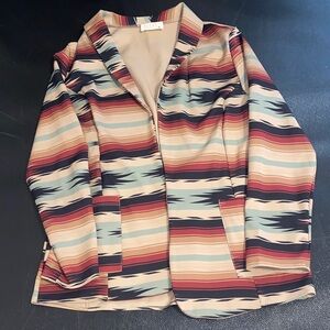 Avery Women's Striped Blazer in Multicolor